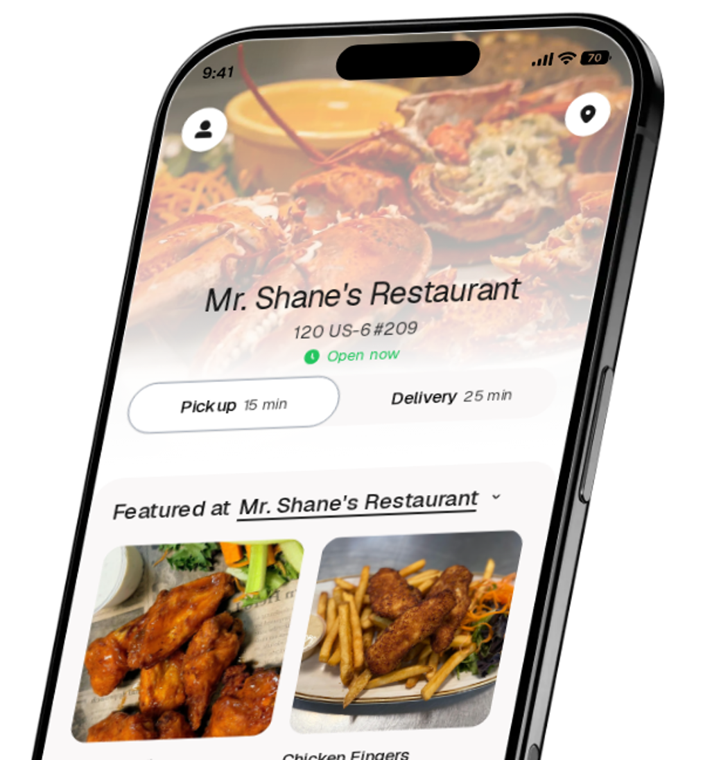 Mr. Shane's Restaurant app preview