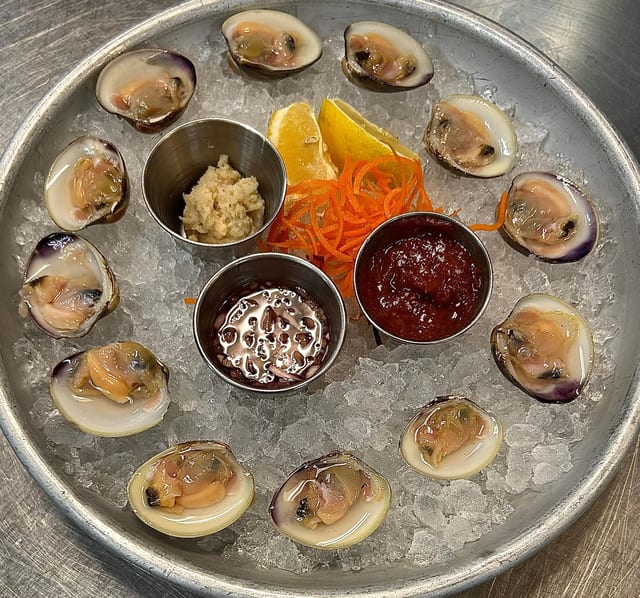 Raw Clams.