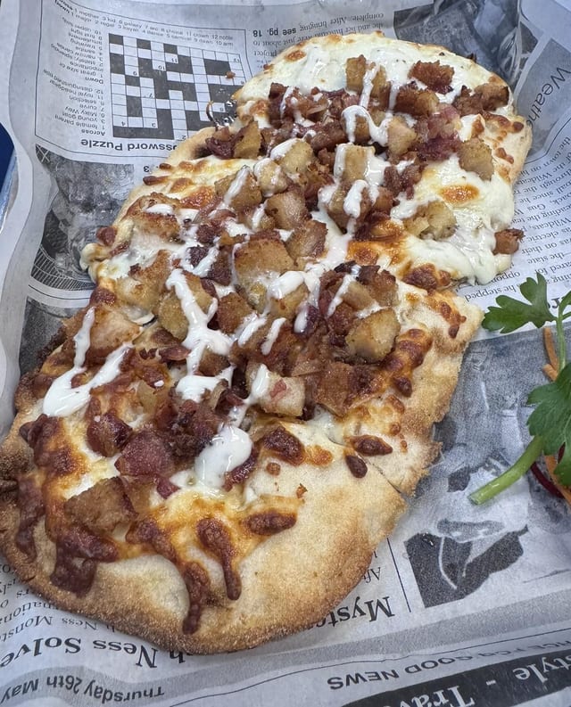 Chicken Bacon Ranch Pizza.