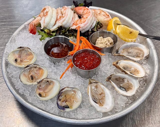 Raw Bar Sampler.